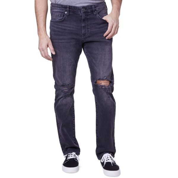 Lazer Mens Mid Rise Destroyed Slim Jeans