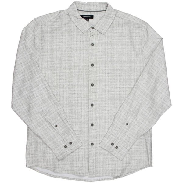 Kenneth Cole Mens Collared Lightweight Button-Down Shirt - Image 2