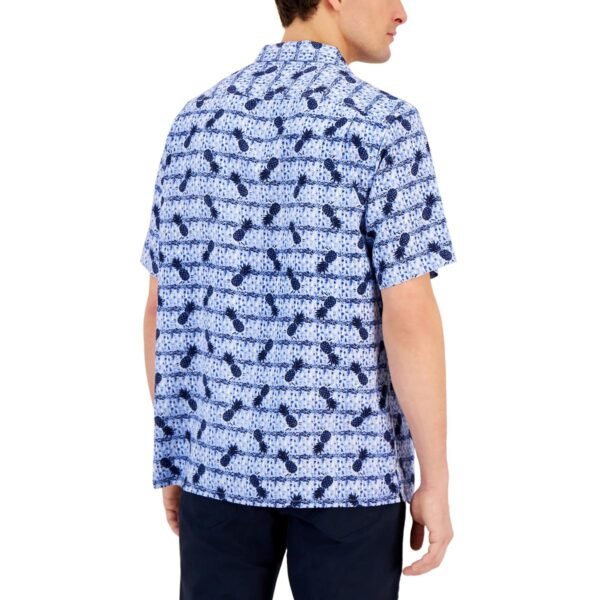 Club Room Mens Elevated Collar Printed Button-Down Shirt - Image 3