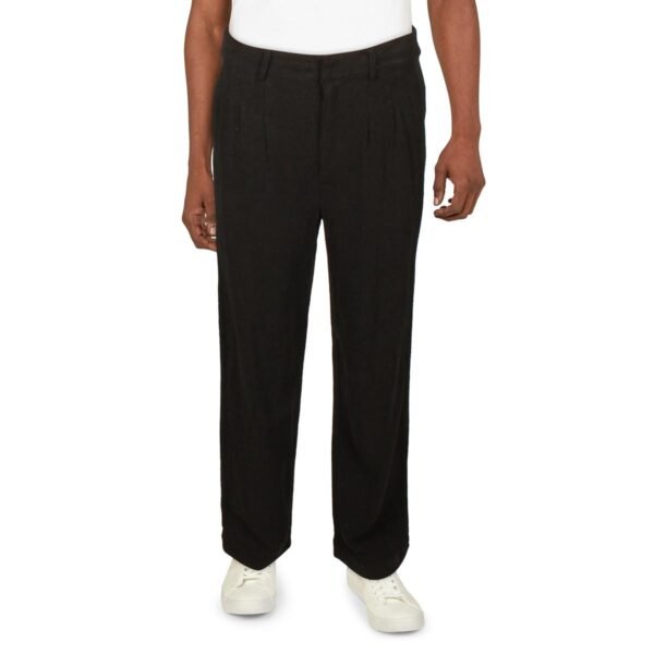 Royalty By Maluma Mens Twill Textured Straight Leg Pants - Image 2